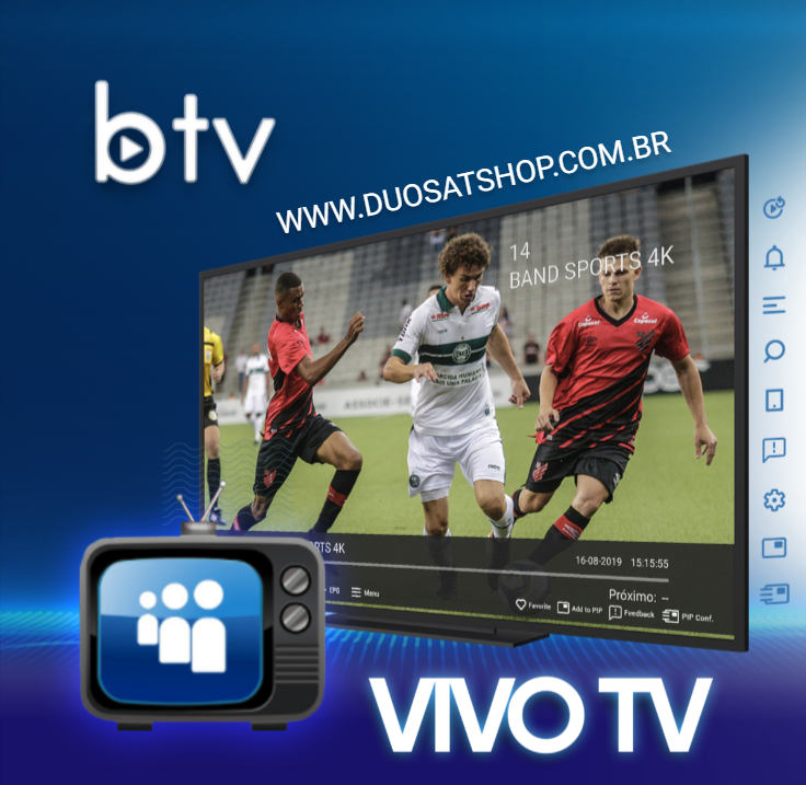 RECEPTOR IPTV BTV B13 2RAM/16GB/4K/AND/WF - Tche Loco Eletrônicos